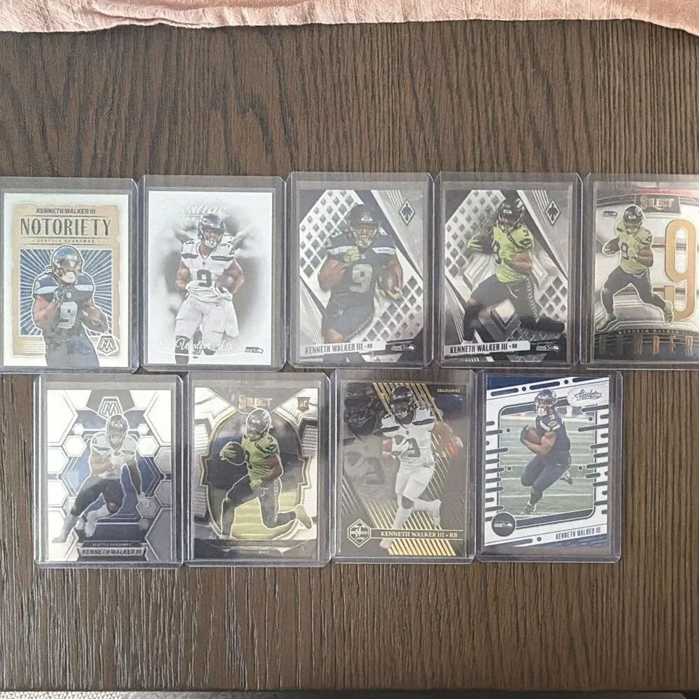 Panini Kenneth Walker III Seahawks Rookie 9-Card Lot 2023 Notoriety Numbers